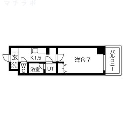 高岳駅 徒歩3分 9階の物件間取画像